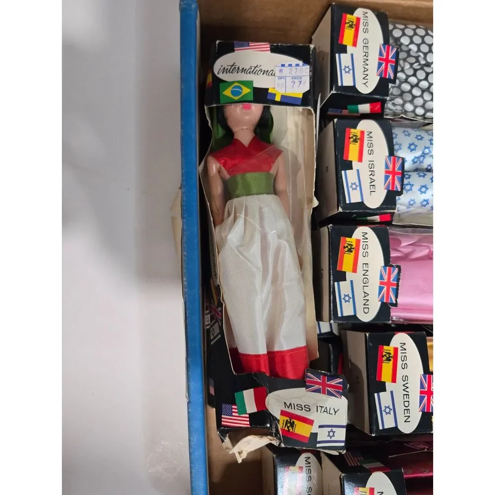 Intercontinental Miss World Vintage 1960s International Doll 12pc Lot